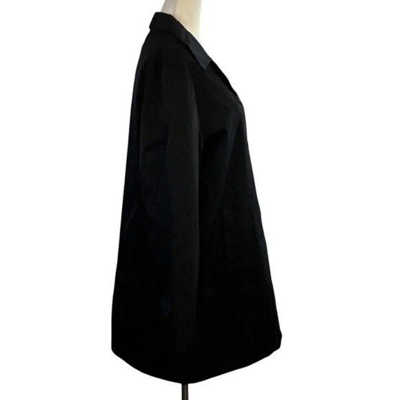 Weatherproof Womens Trench Coat Black Button Up Minimalist Capsule Wardrobe - Picture 2 of 10